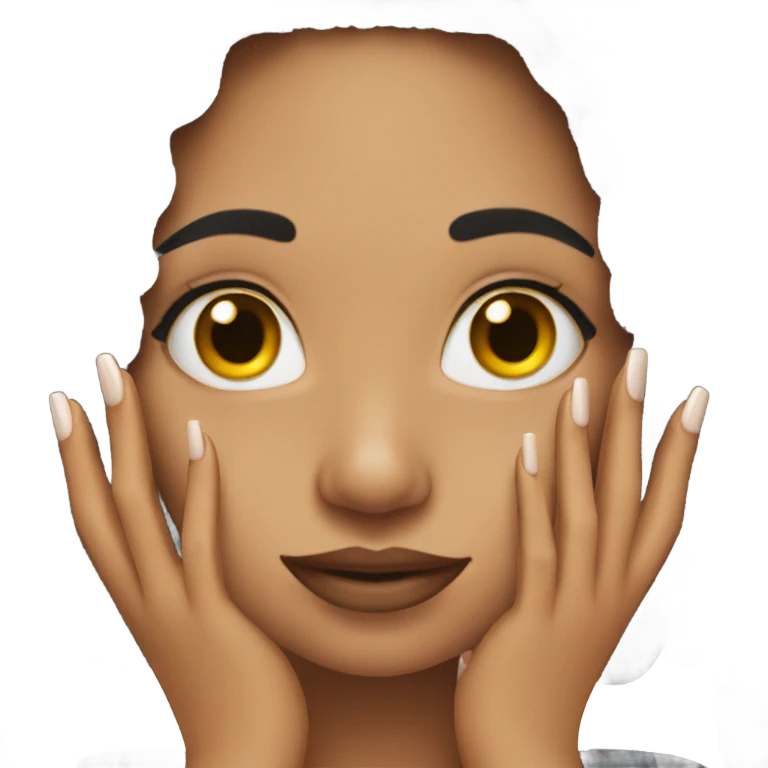 girl with long nails  emoji