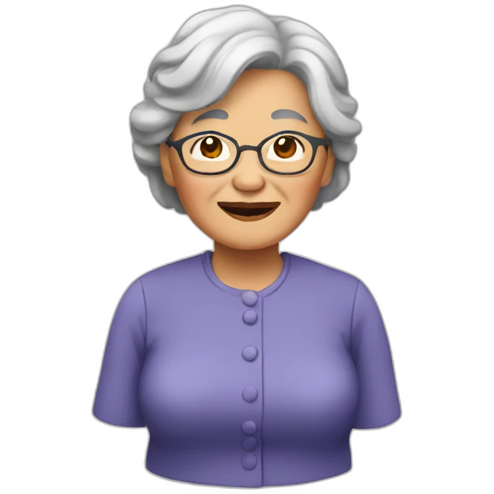 asian grandma emoji