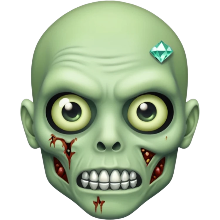 zombie with diamond grills emoji