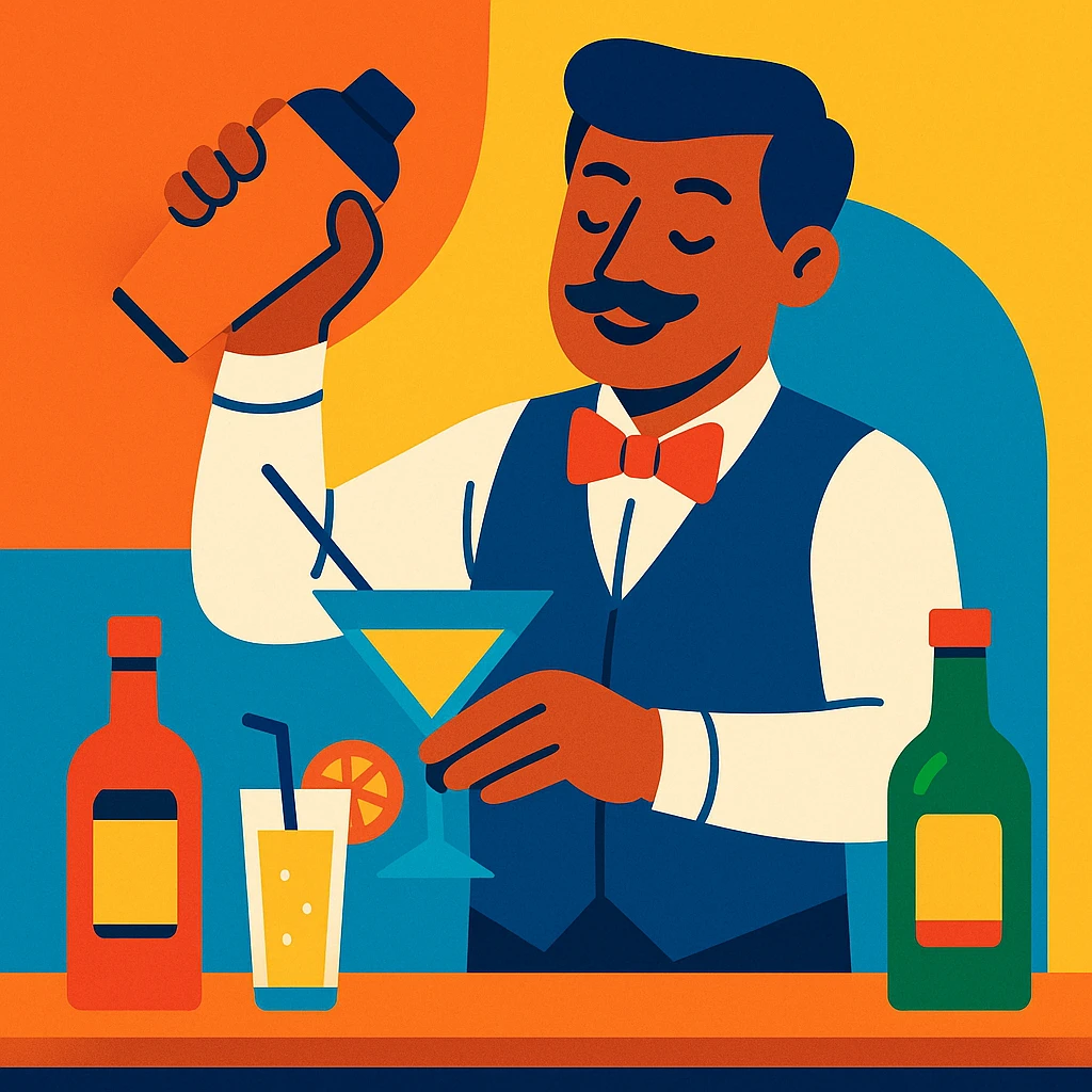 bartender mixing drinks emoji