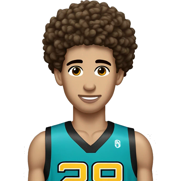 lamelo ball wearing his jersey emoji