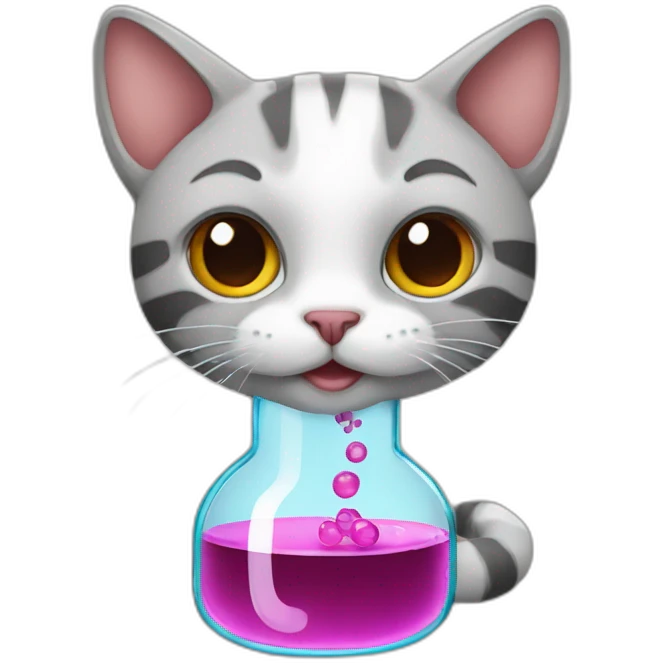cat chemistry emoji