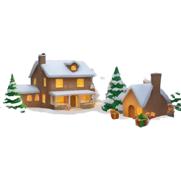 christmas scenery emoji