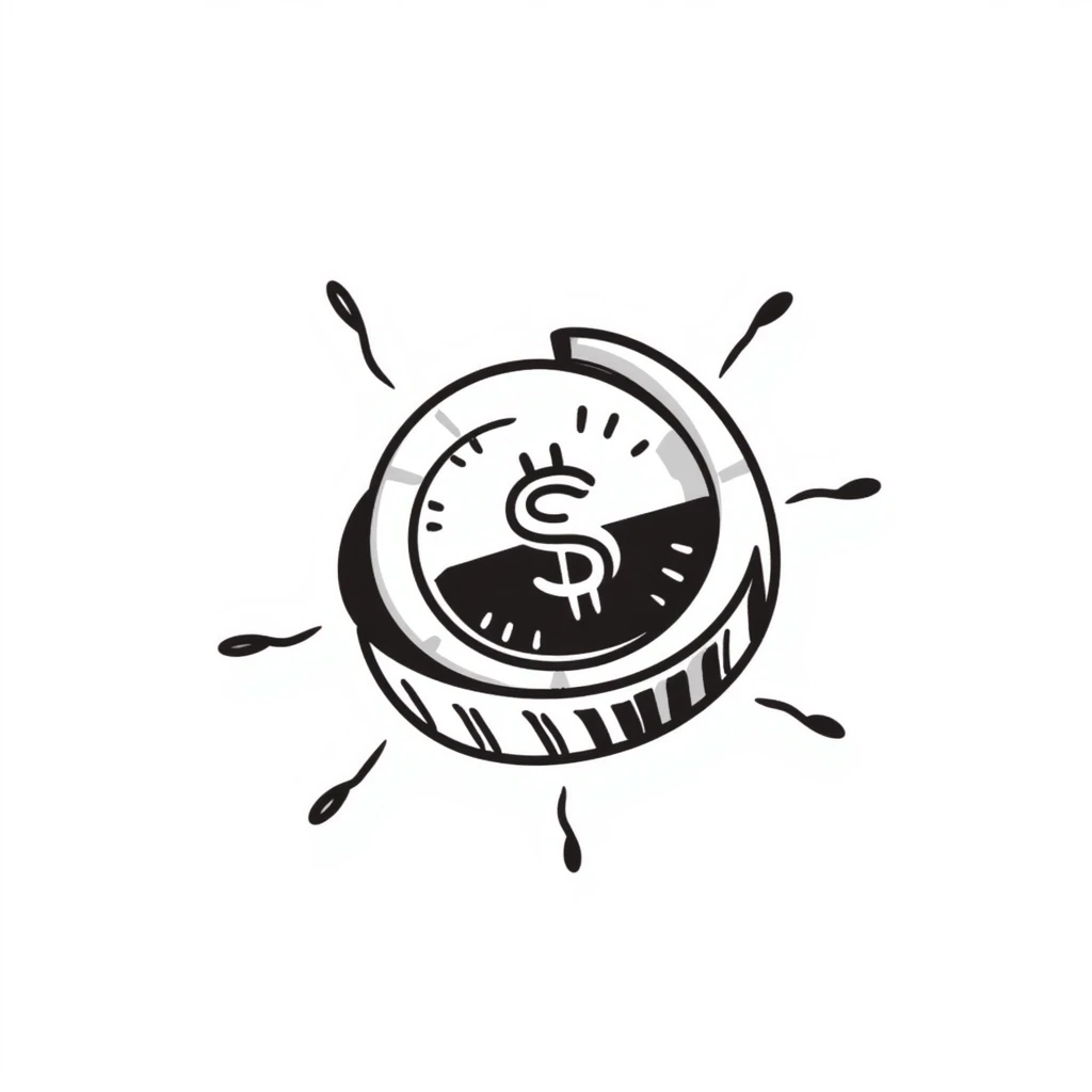 a spinning coin emoji