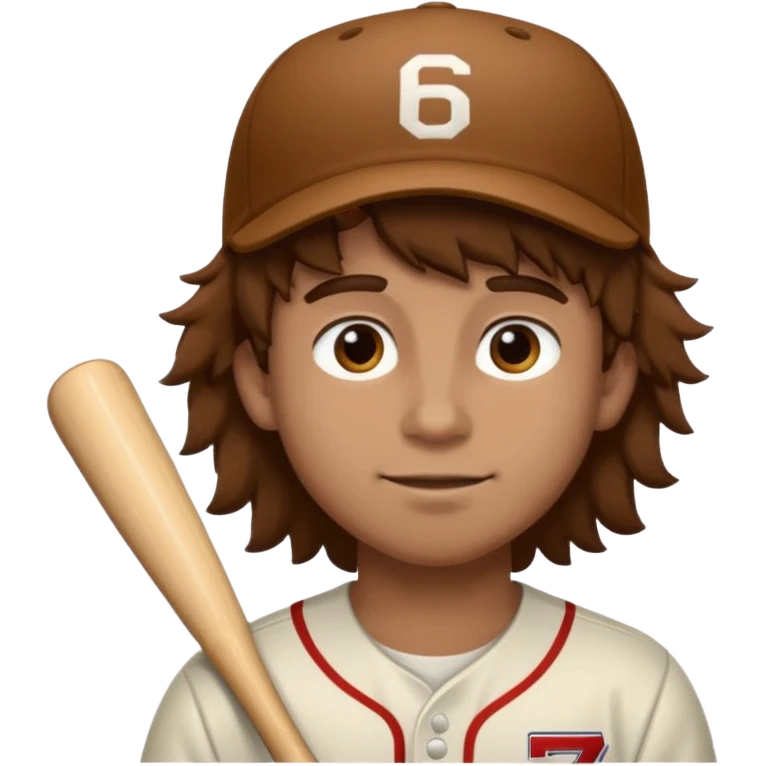 a baseball player with fluffy hair saying 67 emoji