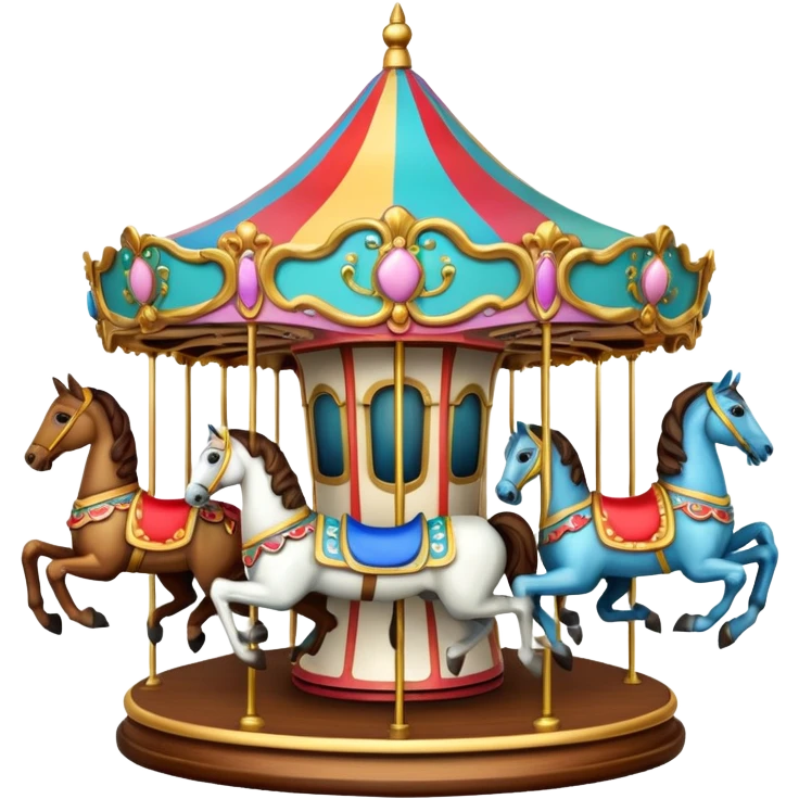 Carrusel con caballos emoji