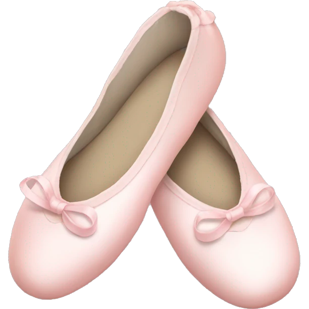Pale pink ballet shoes emoji