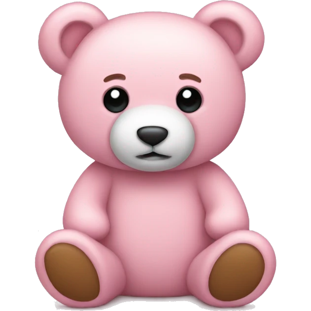 light pink teddy bear emoji