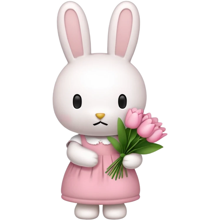miffy holding flowers  emoji