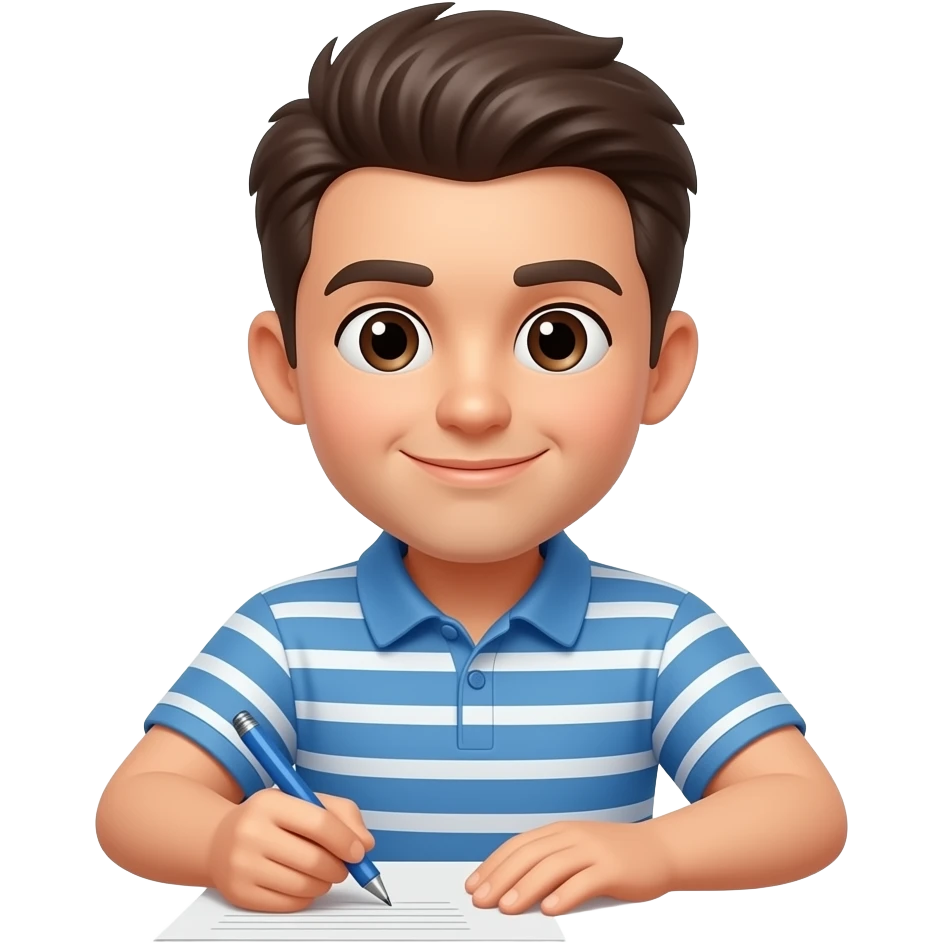 escribiendo en papel. emoji