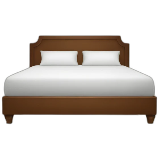 huge bed from front emoji