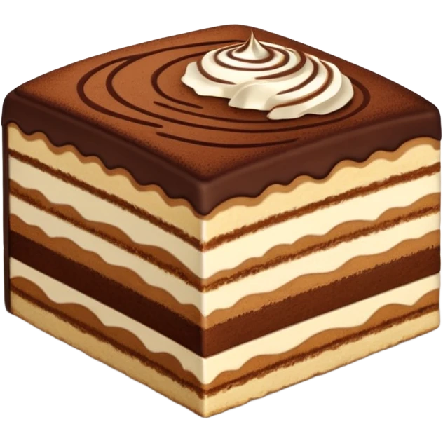 Tiramisu cake slice emoji
