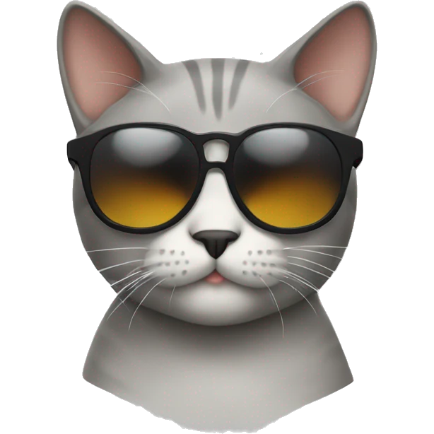 Cat with sunglasses emoji