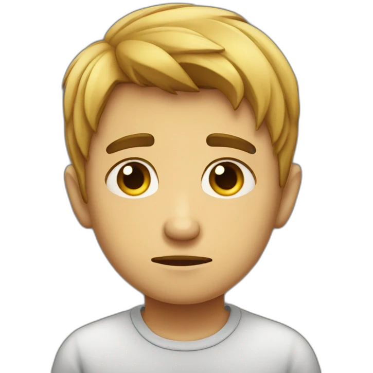 Sad boy ordinary  emoji
