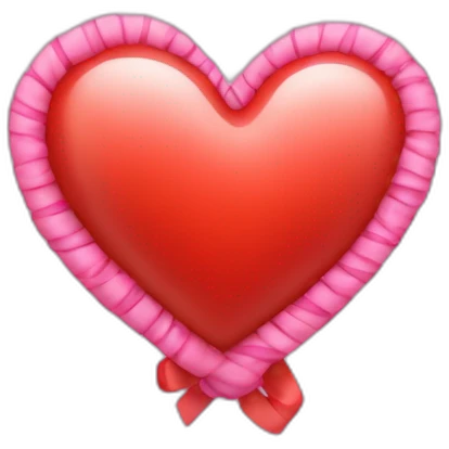Heart with ribbion emoji