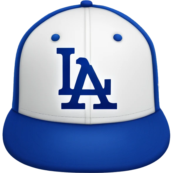 la dodgers LOGO sparking ON A HAT emoji