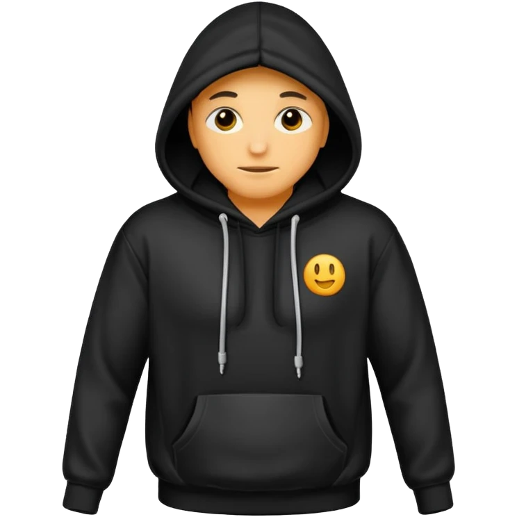 Create a black hoodie emoji I can use on my iPhone  emoji