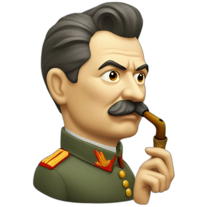 Stalin smoking pipe emoji