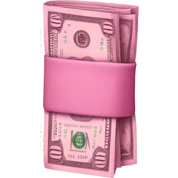 Pink money emoji