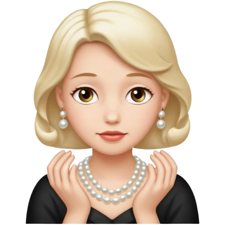 Clutching pearls  emoji
