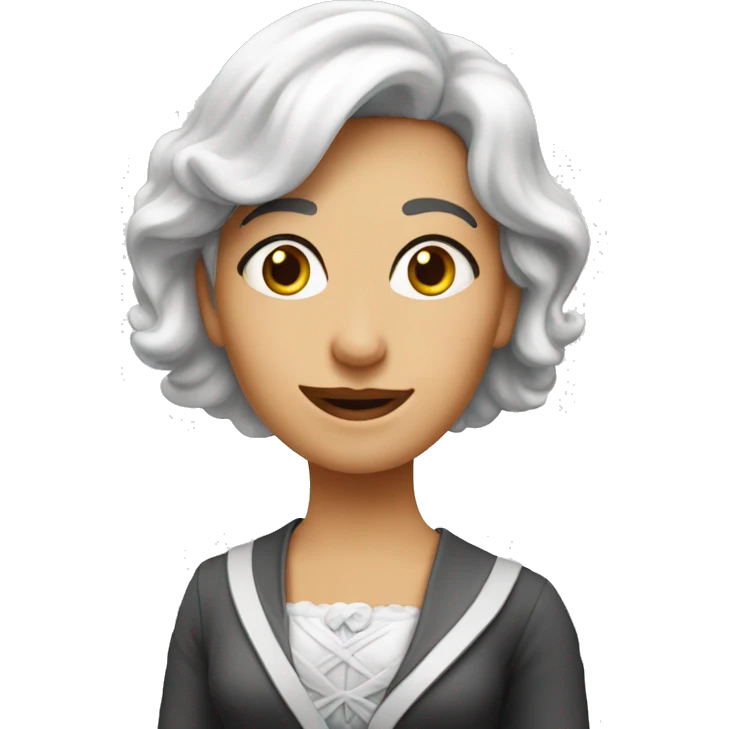 en dame der elsker yogurt emoji