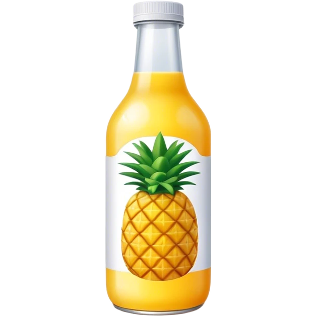 Bottle pineapple juice emoji