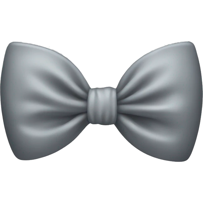 Grey bow  emoji