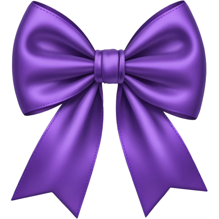 Purple bow emoji