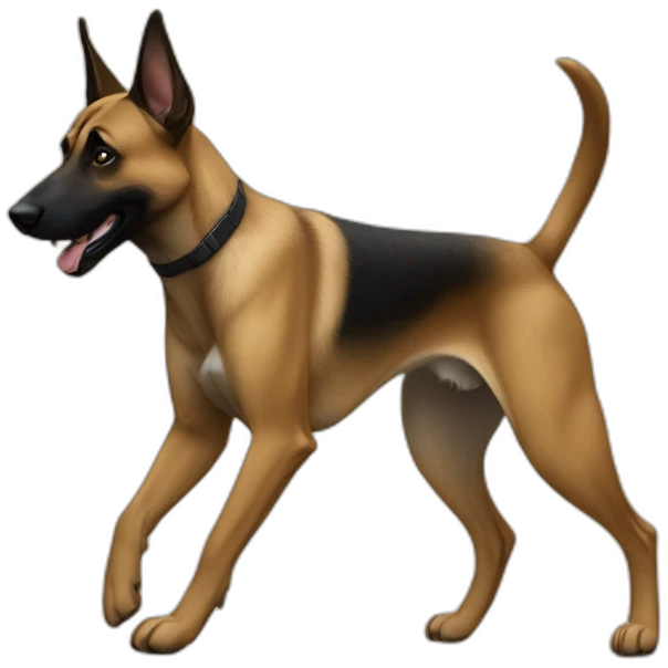 Dog malinois traking emoji