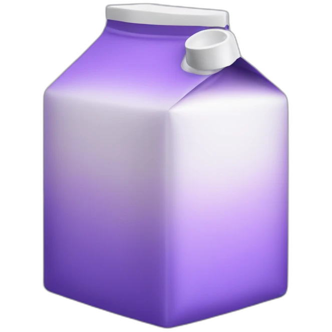 Soapy purple milk carton emoji