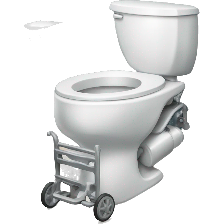 Toilet with wheelchair emoji
