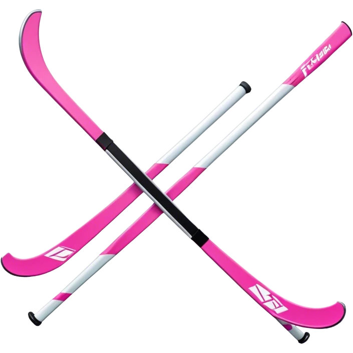 Pink skis from the brand Fischer. The model is Ranger and the colour is Pink  emoji