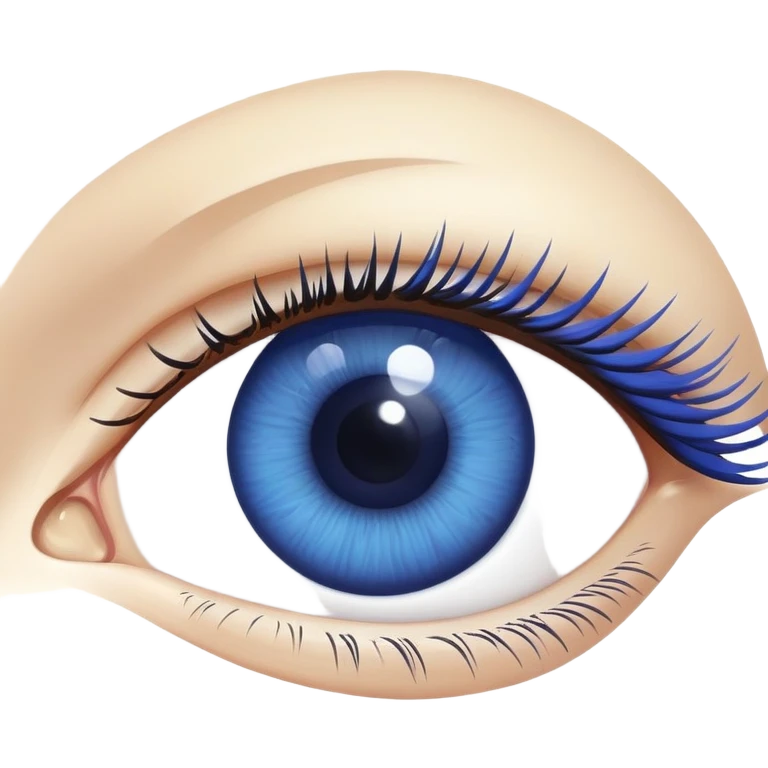 human eye with blue iris emoji