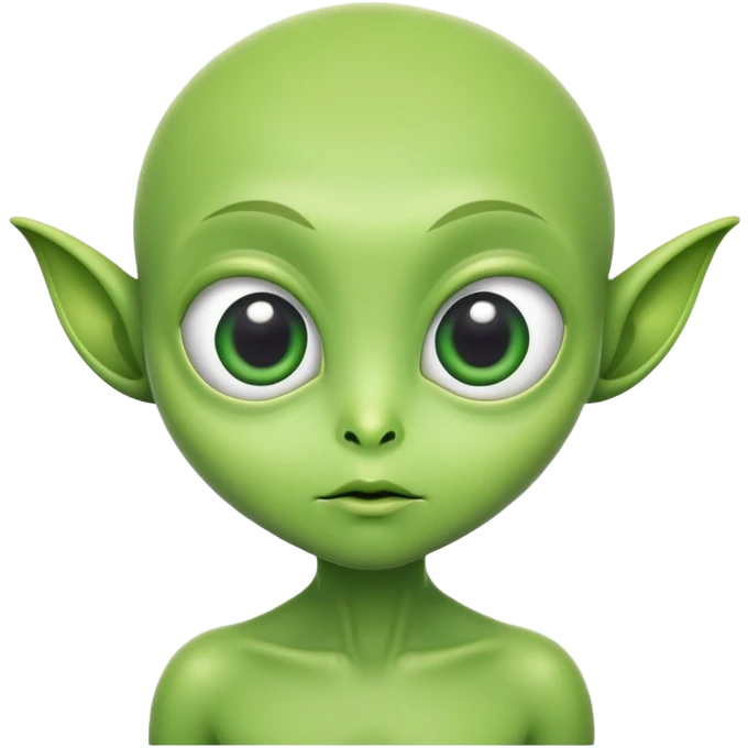 Little green alien emoji