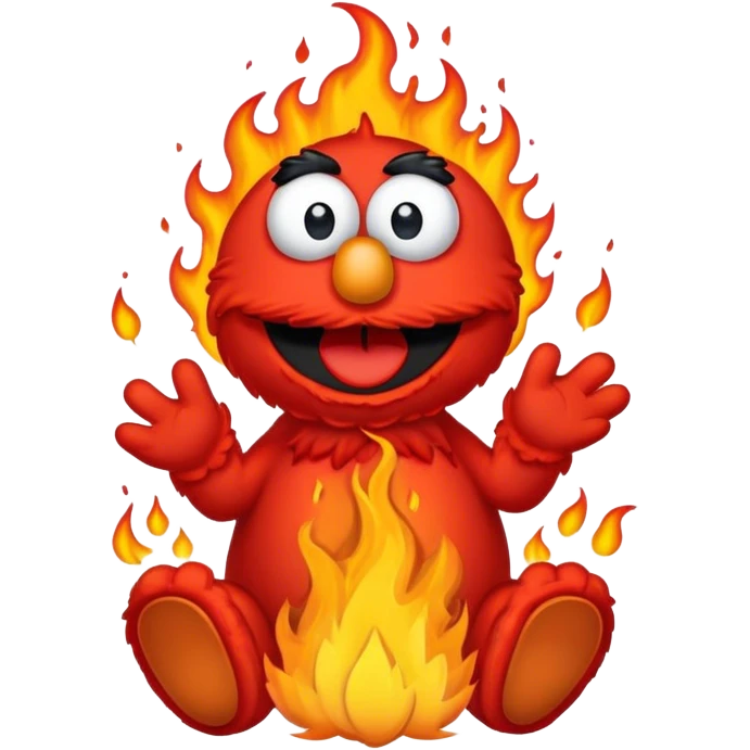 elmo fire emoji