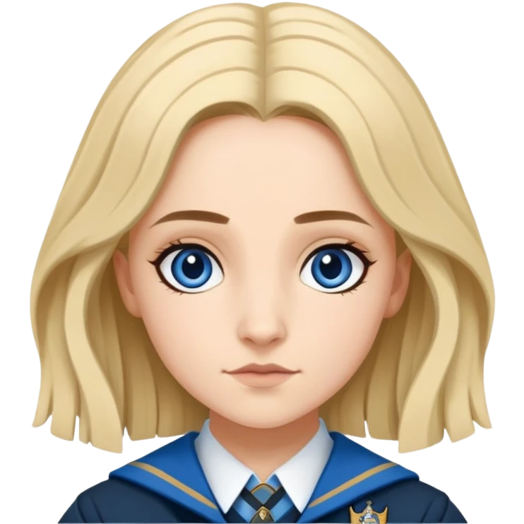 Gemma Padley is Penelope Clearwater in harry potter, wear hogwarts Ravenclaw uniform emoji