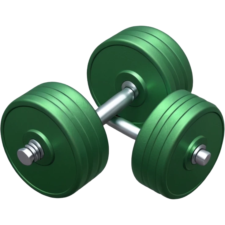 green dumbbell emoji