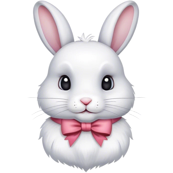 A rabbit with a bow emoji