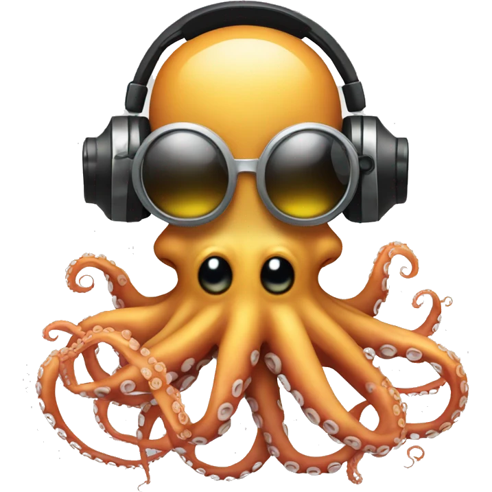 dj octopus emoji