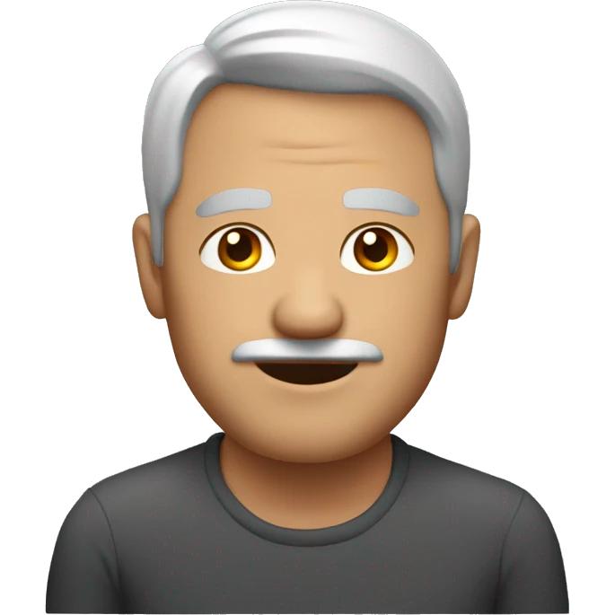 middle aged man. Show the shoulders emoji