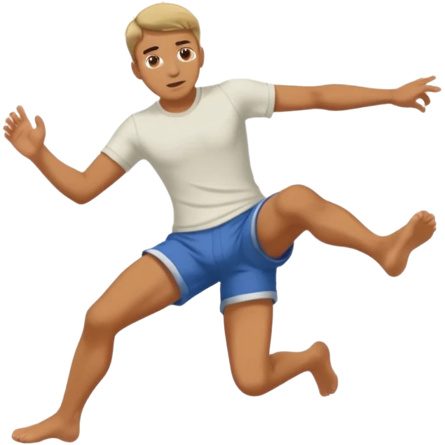 Man kicking at ground emoji