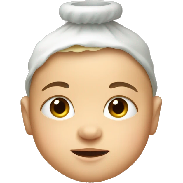 Baby with pot over head  emoji