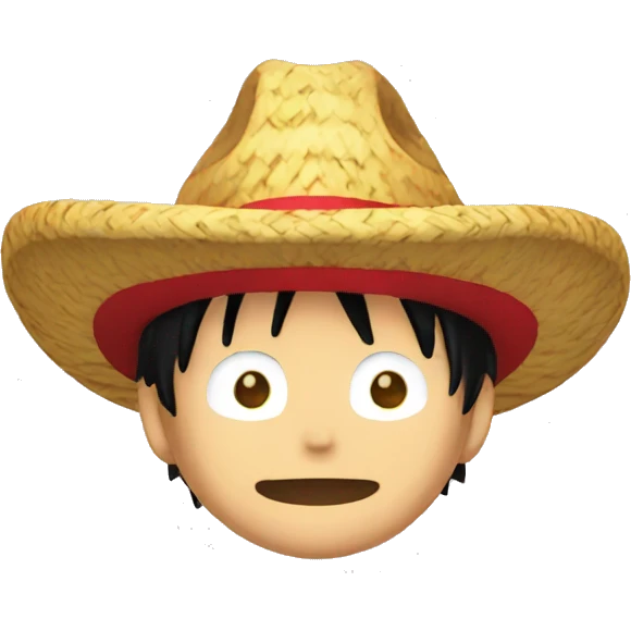 Luffy sombrero emoji