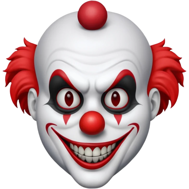 3d Full hd Pixar Style Evil Clown emoji