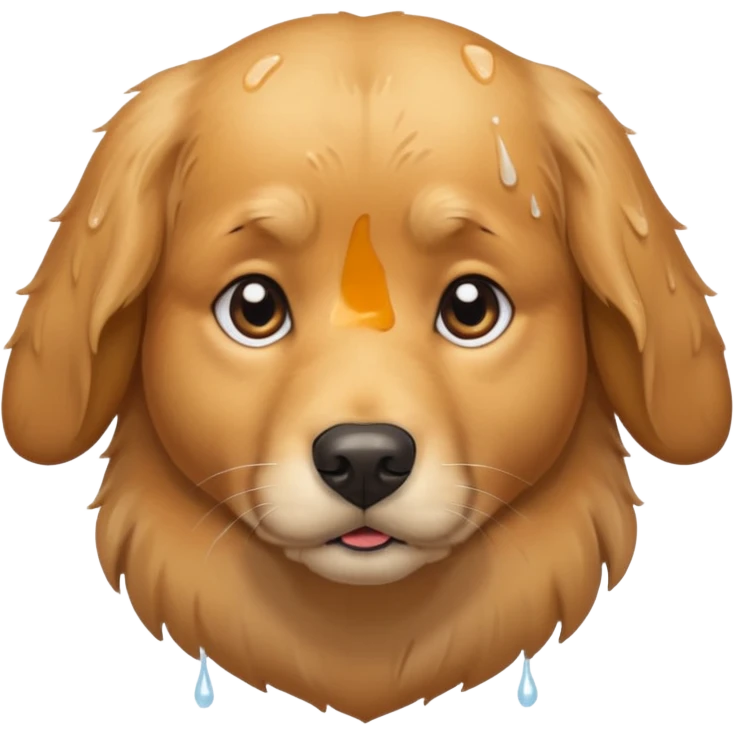 sad dog emoji