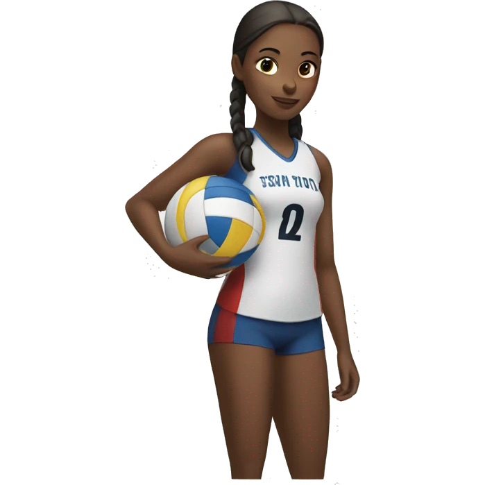 Girl setting a volleyball  emoji