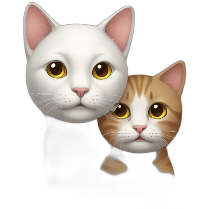 Two cats. emoji