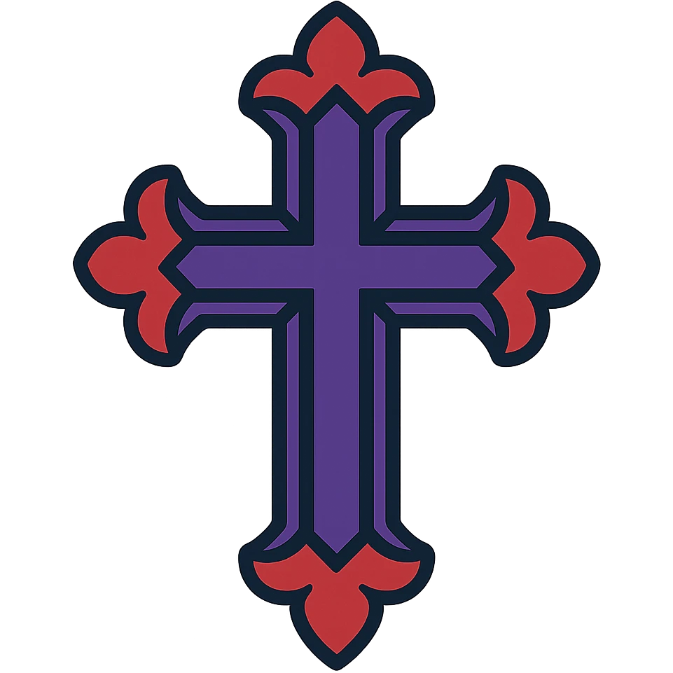 goth cross emoji