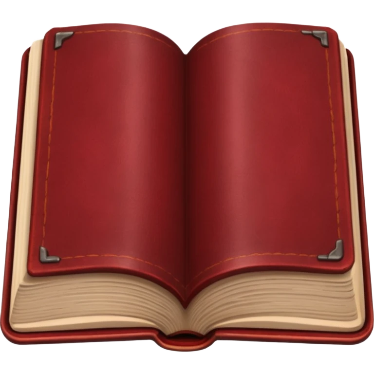 dark red book open emoji