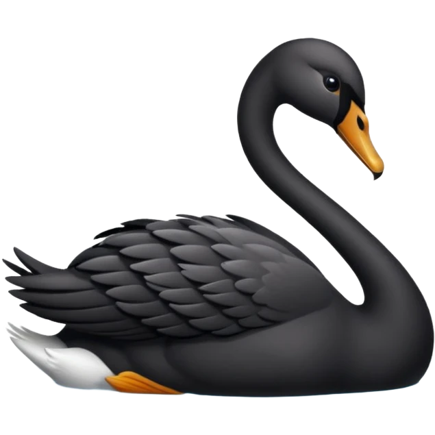 cisne negro🦢como este pero negro  emoji